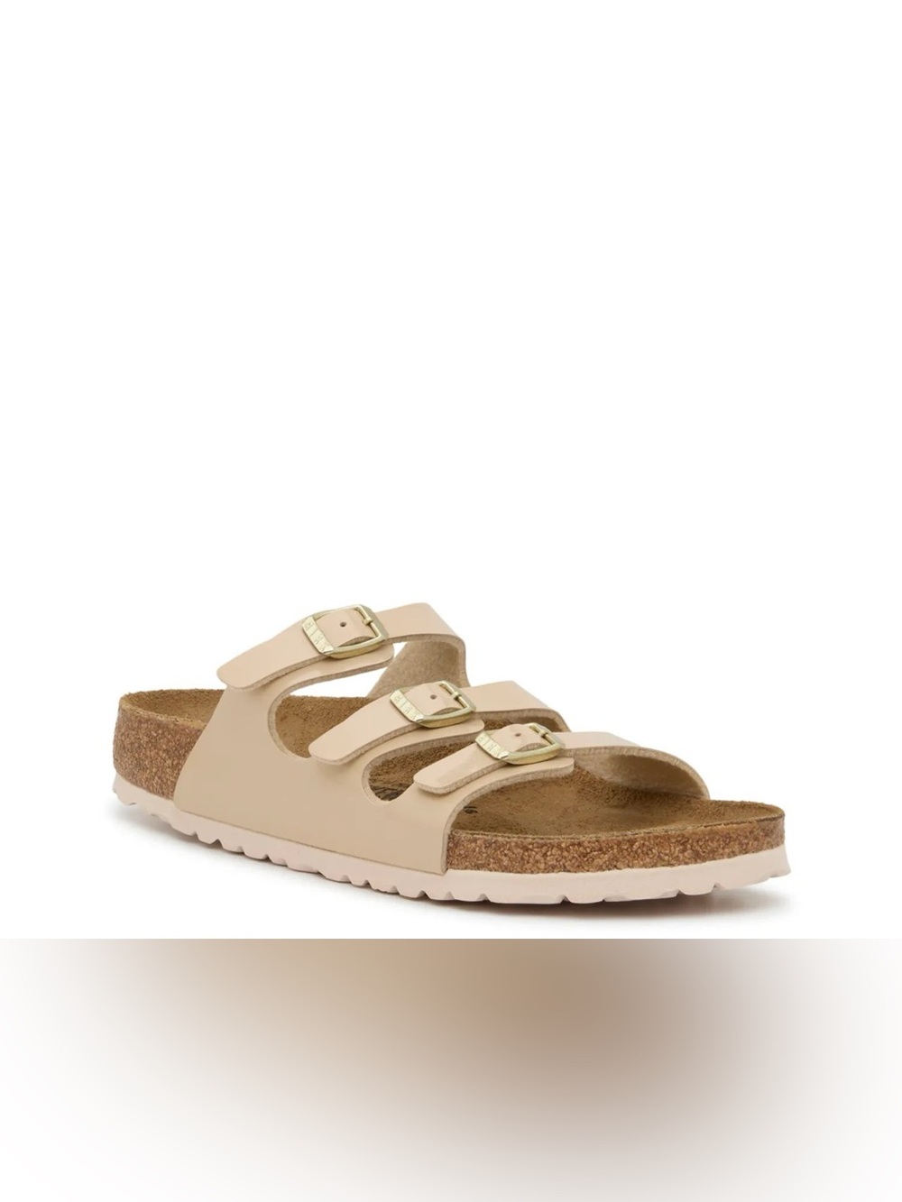 Birkenstock Florida BS Patent Sand Slide Sandals Womens Size 38 US 7 NWB